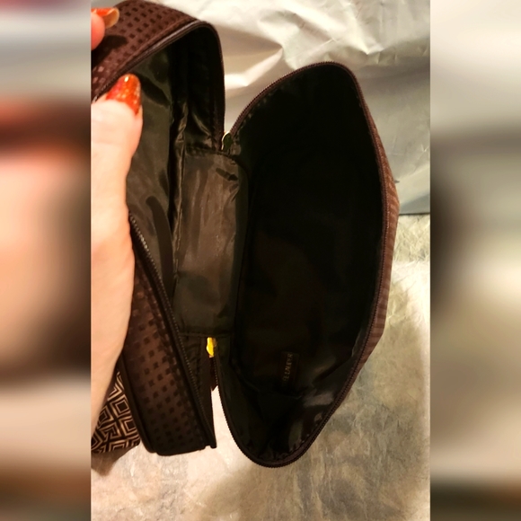 Estee Lauder Toiletry Case w/ mini bag 8 X 6 X 4.5 Brown NWOT - Picture 9 of 11